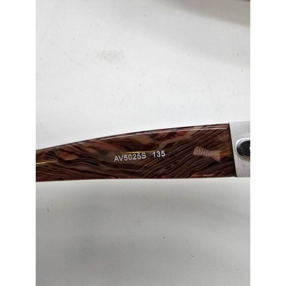 VTG Adrienne Vittadini Womens Sunglasses W/ Case, Cleaning Cloth Purplish Brown - Picture 6 of 7